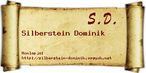 Silberstein Dominik névjegykártya
